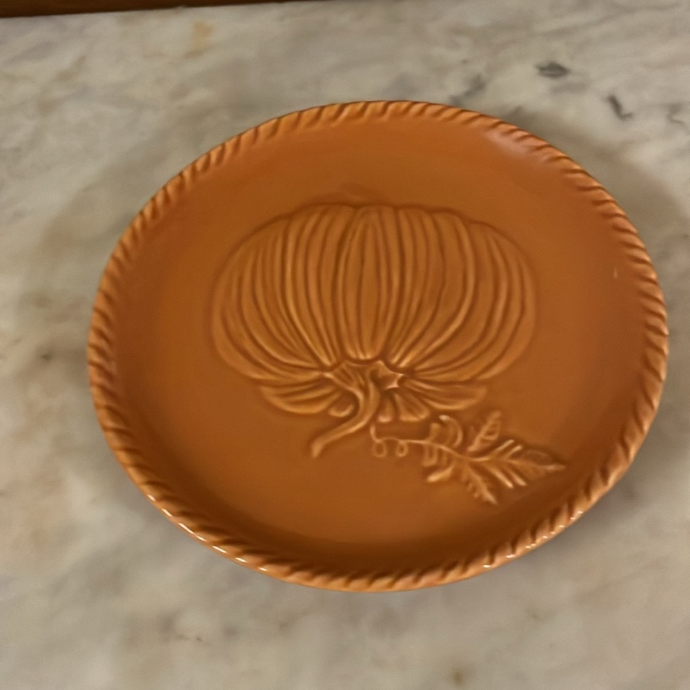 CMG-Made In Portugal 🇵🇹-Small-Orange-Pumpkin-Plate-7” - Picture 7 of 12